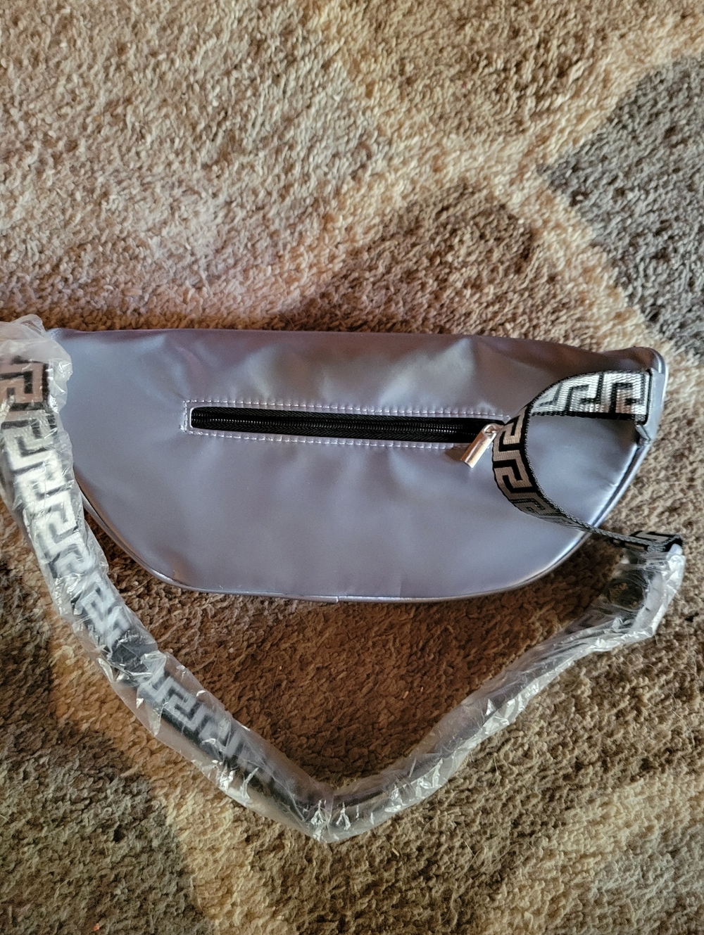 Versace Silver Belt Bag Travel Pouch Fanny Pack NWOT - Picture 6 of 10